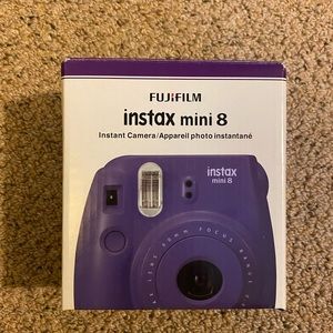 BRAND NEW FUJIFILM INSTAX MINI 8 CAMERA IN BOX, GRAPE COLOR